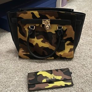 Michael Kors handbag with matching wallet